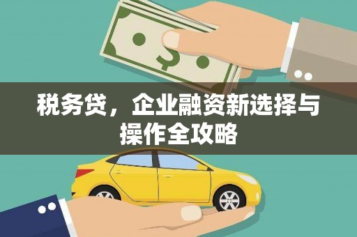 五峰税务贷，企业融资新选择与操作全攻略