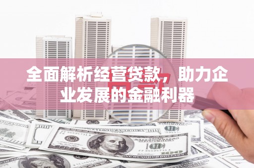五峰全面解析经营贷款，助力企业发展的金融利器