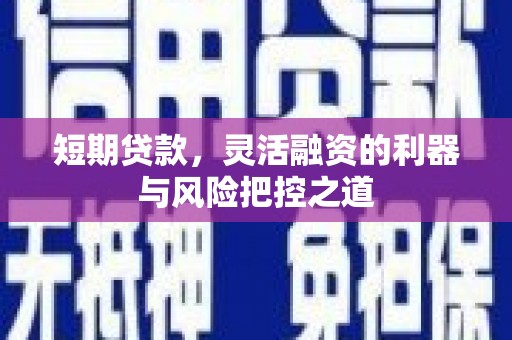 五峰短期贷款，灵活融资的利器与风险把控之道