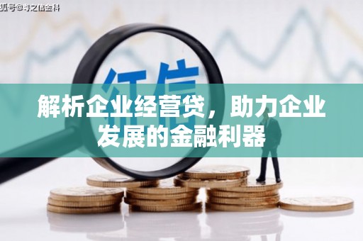 五峰解析企业经营贷，助力企业发展的金融利器