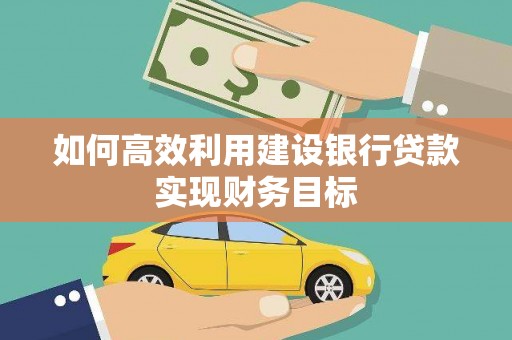 五峰如何高效利用建设银行贷款实现财务目标