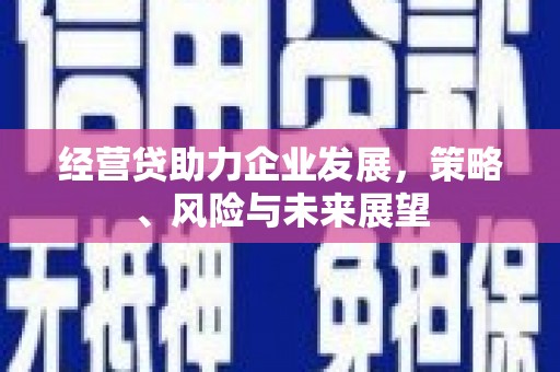 五峰经营贷助力企业发展，策略、风险与未来展望