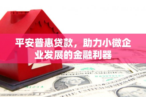 五峰平安普惠贷款，助力小微企业发展的金融利器