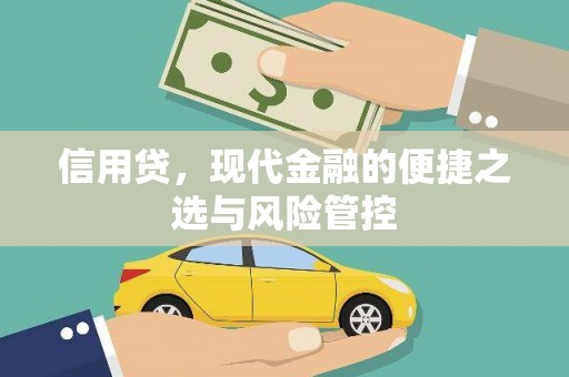 五峰信用贷，现代金融的便捷之选与风险管控