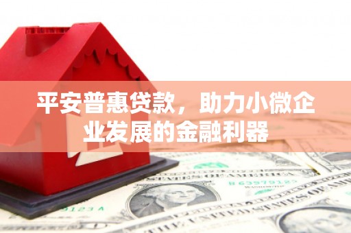 五峰平安普惠贷款，助力小微企业发展的金融利器
